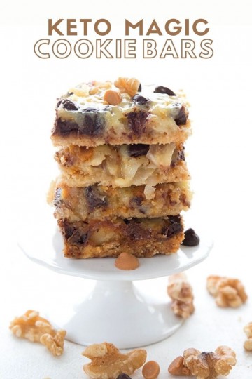 Keto Magic Cookie Bars - All Day I Dream About Food