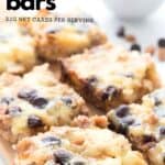 Titled Pinterest image for Keto Magic Cookie Bars.