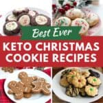 A collage of the best Keto Christmas Cookies.