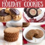 8 photo Pinterest collage for Keto Holiday Cookies.