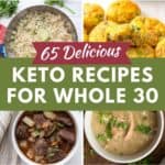 Pinterest collage of Keto Whole 30 recipes