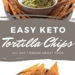 Pinterest Collage for Keto Tortilla Chips