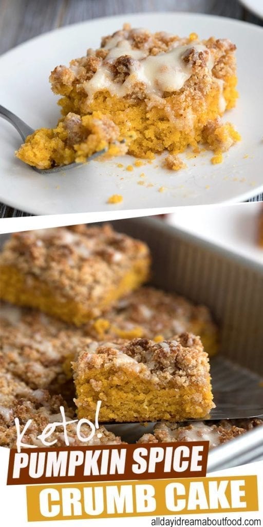 Keto Pumpkin Crumb Cake - All Day I Dream About Food