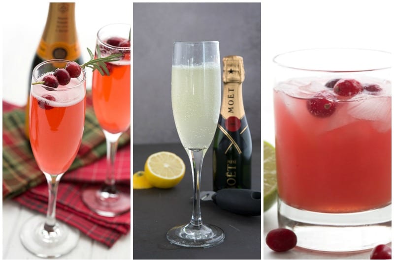 Collage of keto cocktails 