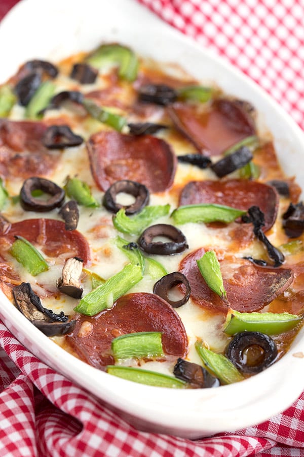 Quick Low Carb Keto Crustless Pizza for Two