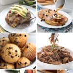 Pinterest collage for keto freezer friendly recipes.