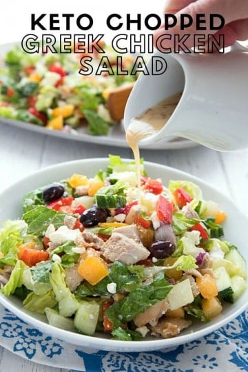 Chopped Greek Chicken Salad - All Day I Dream About Food