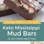 Pinterest collage for Keto Mud Bars