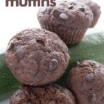Titled Pinterest image for Keto Chocolate Zucchini Muffins
