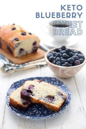 Sweet Keto Blueberry Bread - All Day I Dream About Food