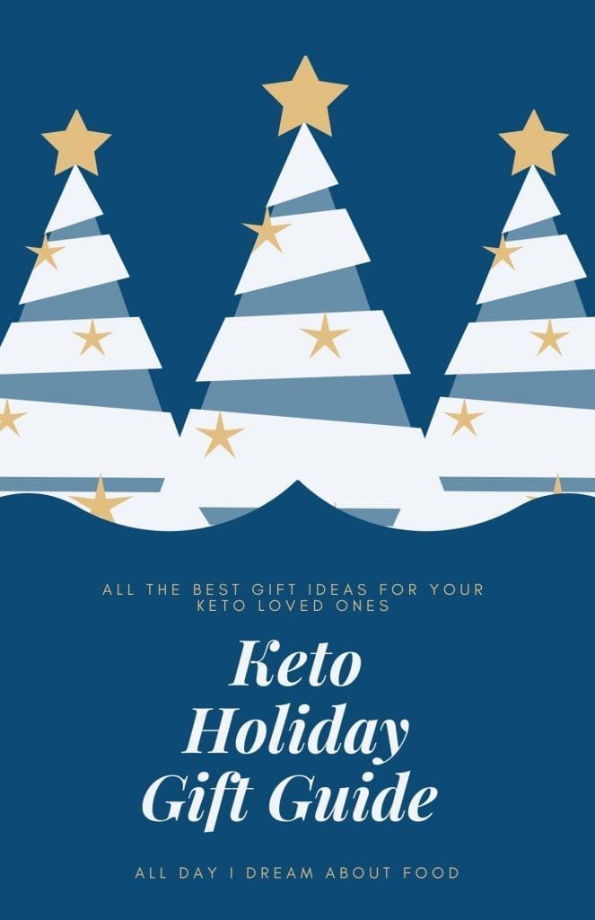 Blue and white graphic for Keto Gift Guide