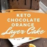 Pintrest collage for Chocolate Orange Cake