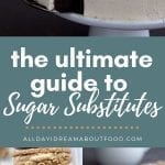 Pinterest collage for keto sugar substitutes