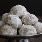 Titled Pinterest Image for Keto Snowball Cookies.