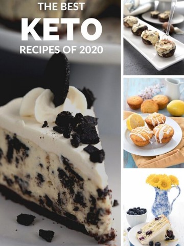 Collage of Keto Recipes from 2020