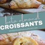 Pinterest collage for keto croissants