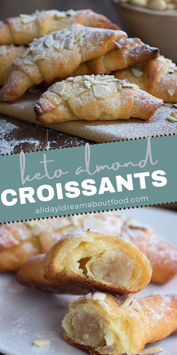 Keto Almond Croissants - All Day I Dream About Food