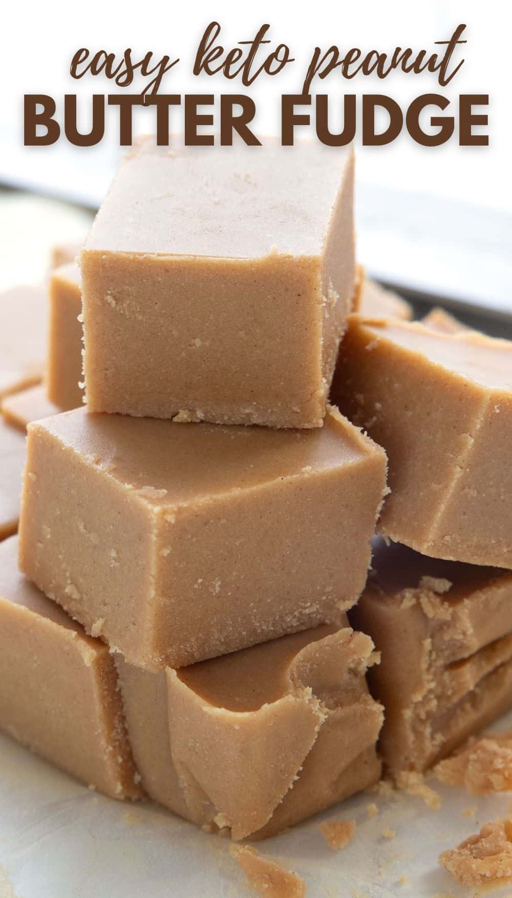 Keto Peanut Butter Fudge - All Day I Dream About Food