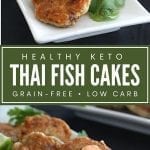 Pinterest Collage for Keto Fish Cakes