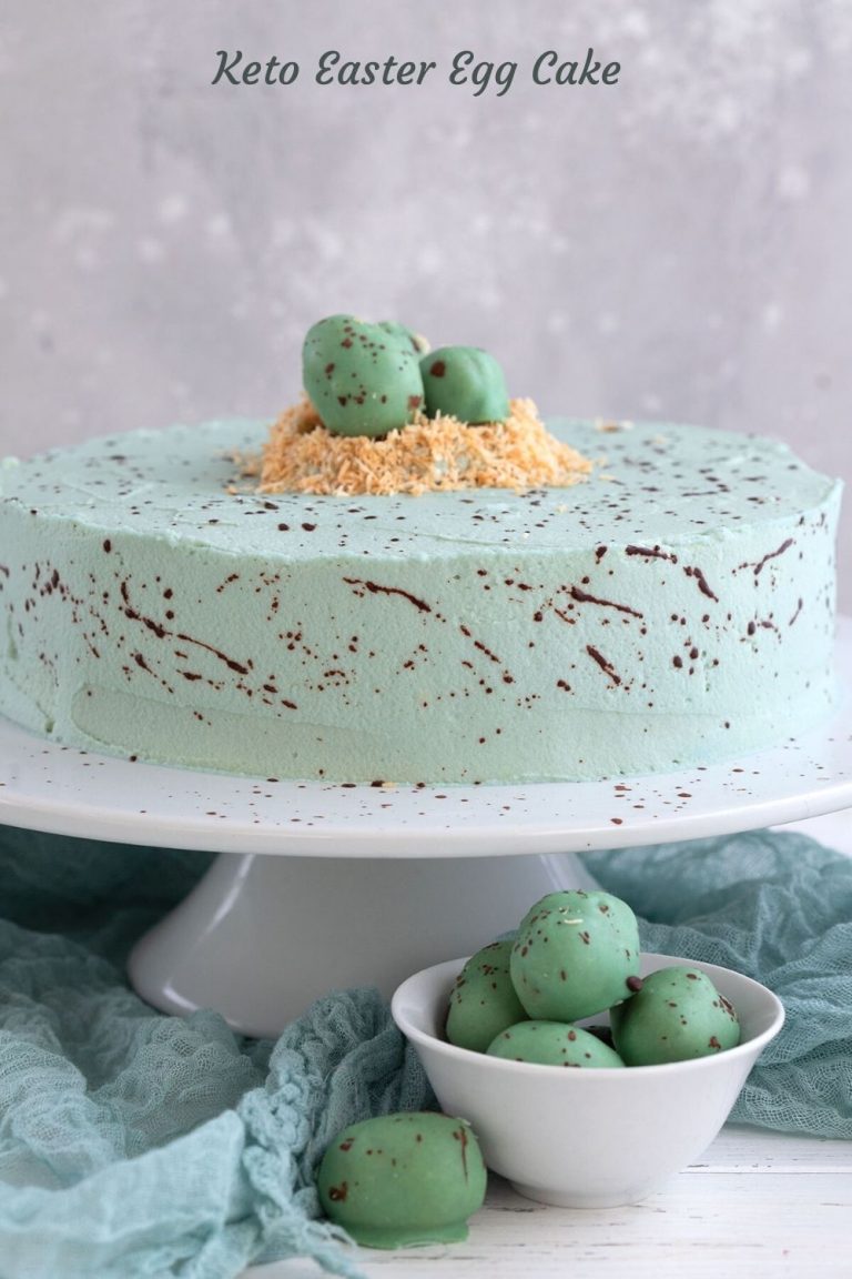 Keto Easter Egg Cake - All Day I Dream About Food