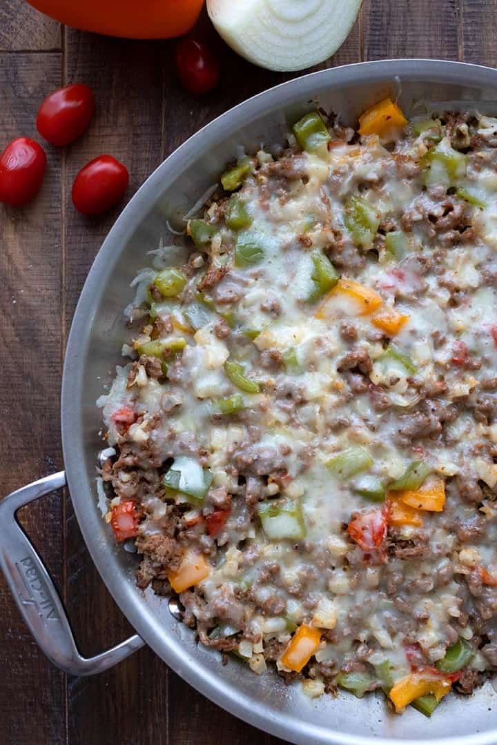 Stuffed Pepper Skillet - Keto Recipe - All Day I Dream About Food