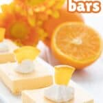 Titled Pinterest image for Keto Creamsicle Cheesecake Bars