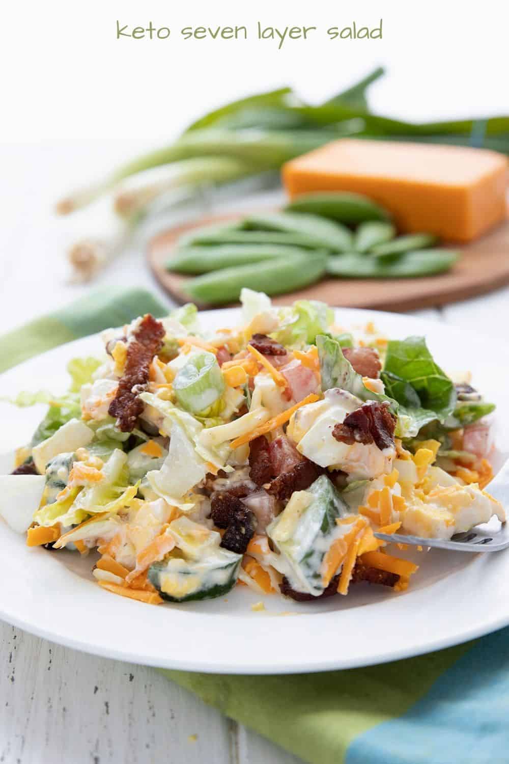 7 Layer Salad in a Jar - Kirbie's Cravings