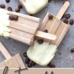 Titled Pinterest image for Keto Coffee Popsicles