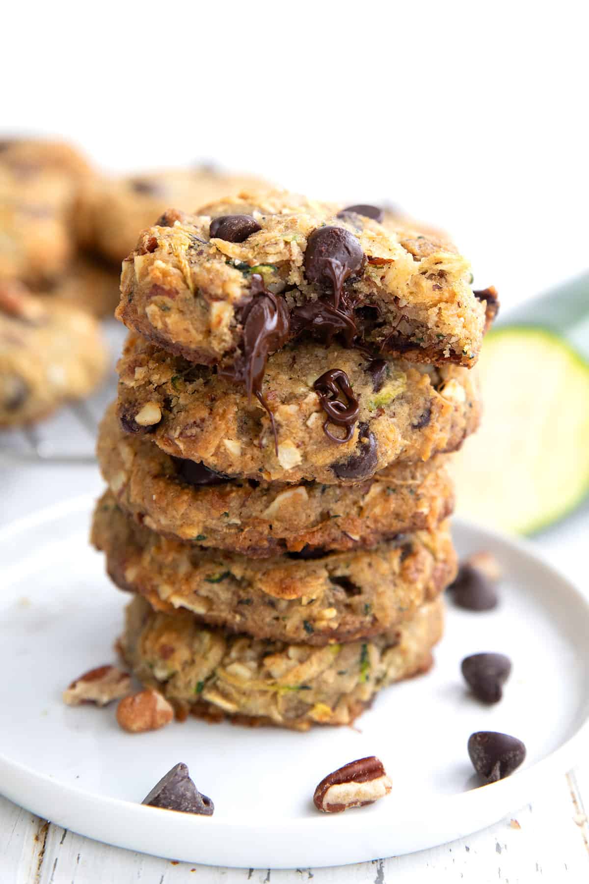 Keto Zucchini Chocolate Chip Cookies - All Day I Dream About Food