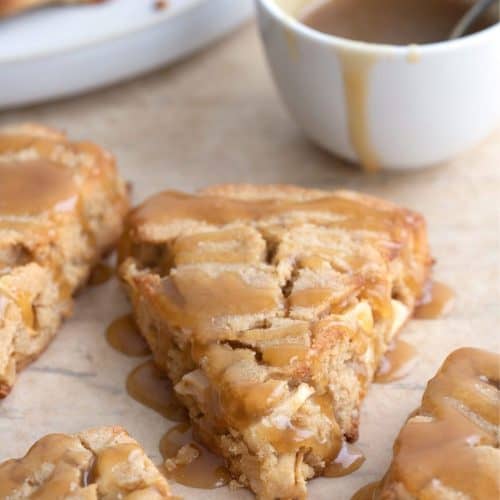 Keto Caramel Apple Scones - All Day I Dream About Food