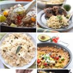 Pinterest collage for keto cauliflower rice recipes.