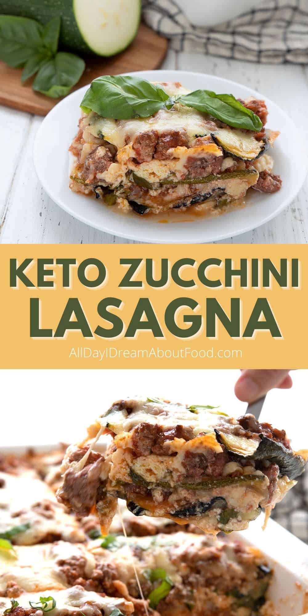 Keto Zucchini Lasagna - All Day I Dream About Food