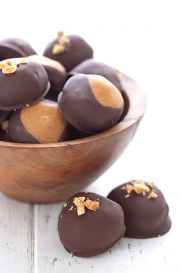 Easy Keto Peanut Butter Balls - All Day I Dream About Food