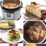 Pinterest collage for keto instant pot recipes.