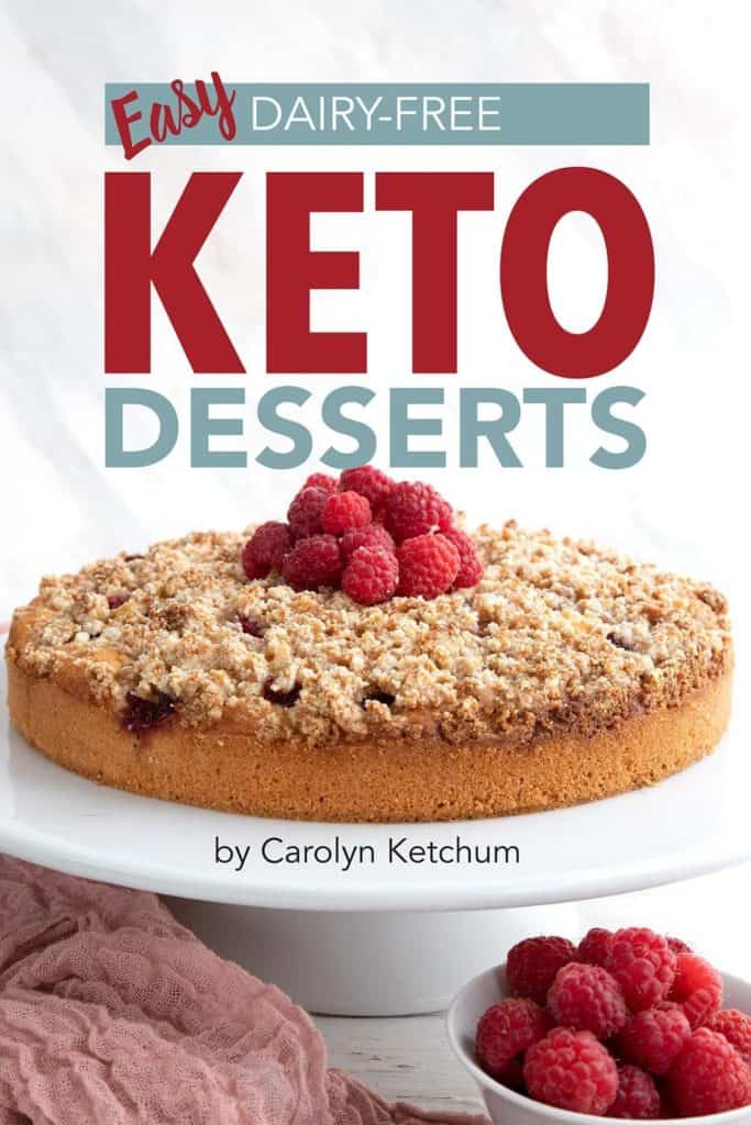 Cover shot of Easy Dairy-Free Keto Desserts ebook.