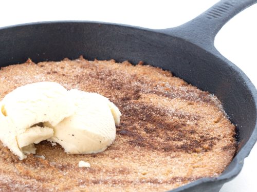 Snickerdoodle Skillet Cookie - Yes to Yolks