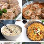 Pinterest collage for Easy Keto Dinner Recipes