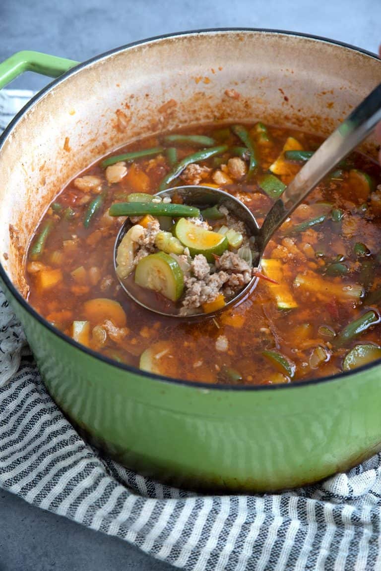 Italian Sausage Vegetable Soup - Keto - All Day I Dream About Food