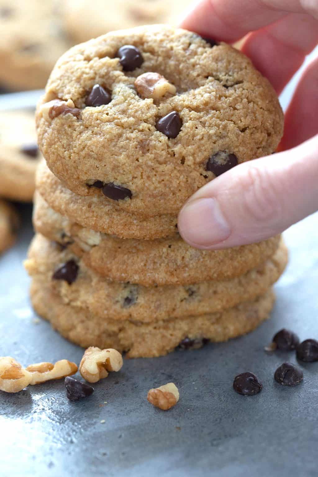 Thick And Chewy Keto Chocolate Chip Cookies All Day I Dream About Food