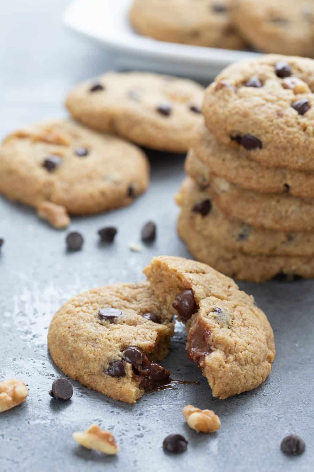 Thick Chewy Keto Chocolate Chip Cookies All Day I Dream About Food