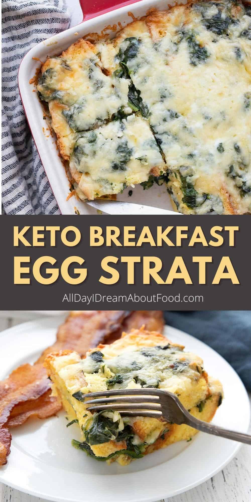 Keto Breakfast Strata - All Day I Dream About Food