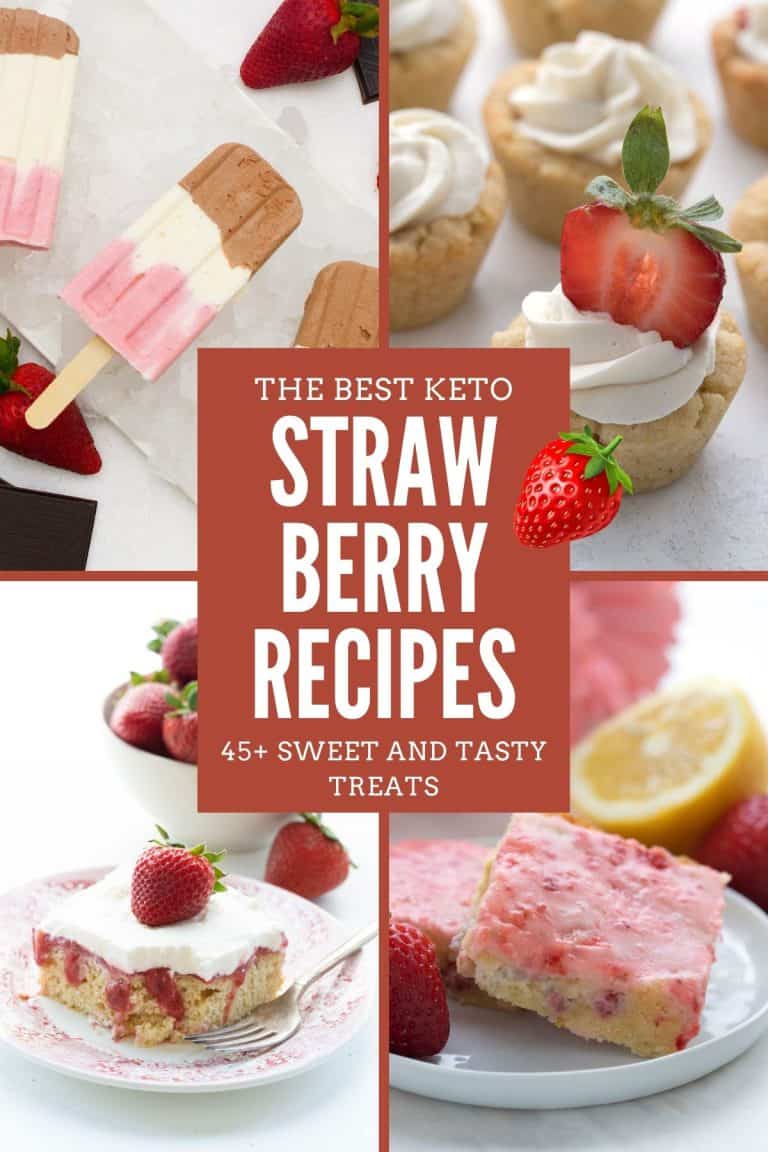 Titled image of The Best Keto Strawberry Recipes.