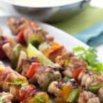 Titled Pinterest image for Keto Chicken Kebabs.