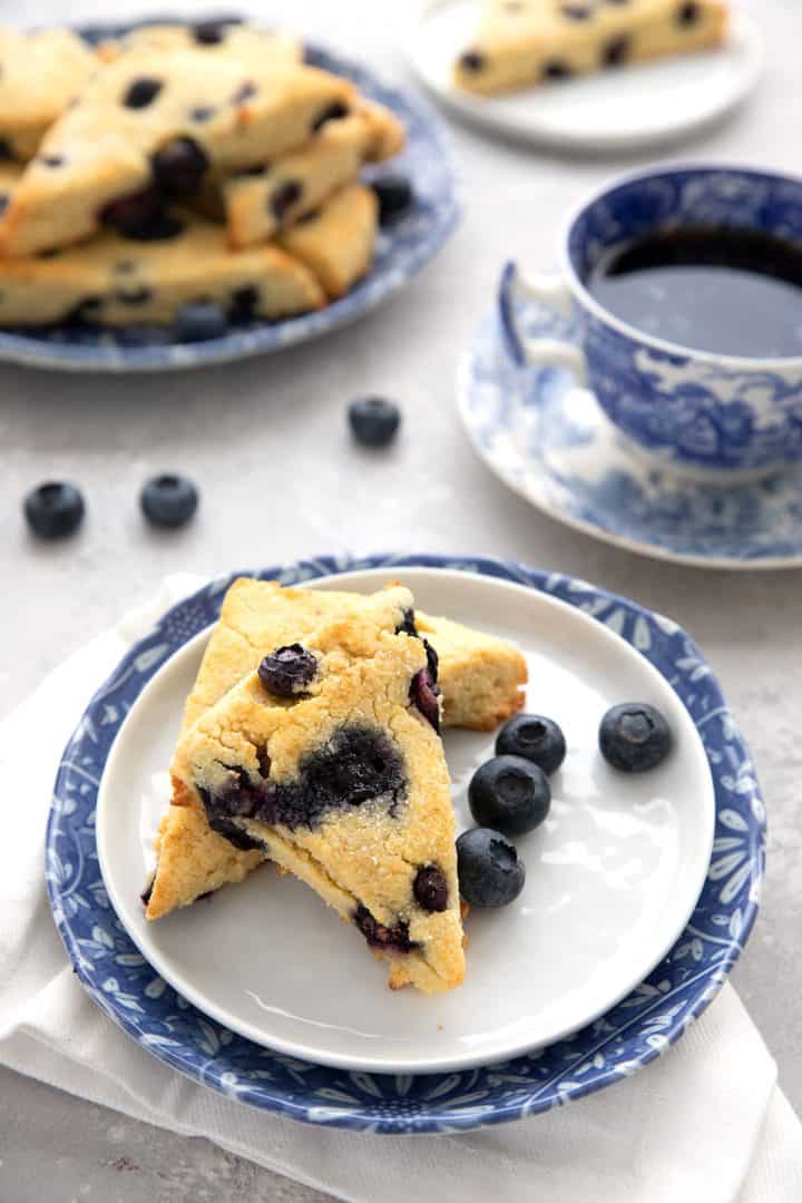 Blueberry Keto Scones - All Day I Dream About Food