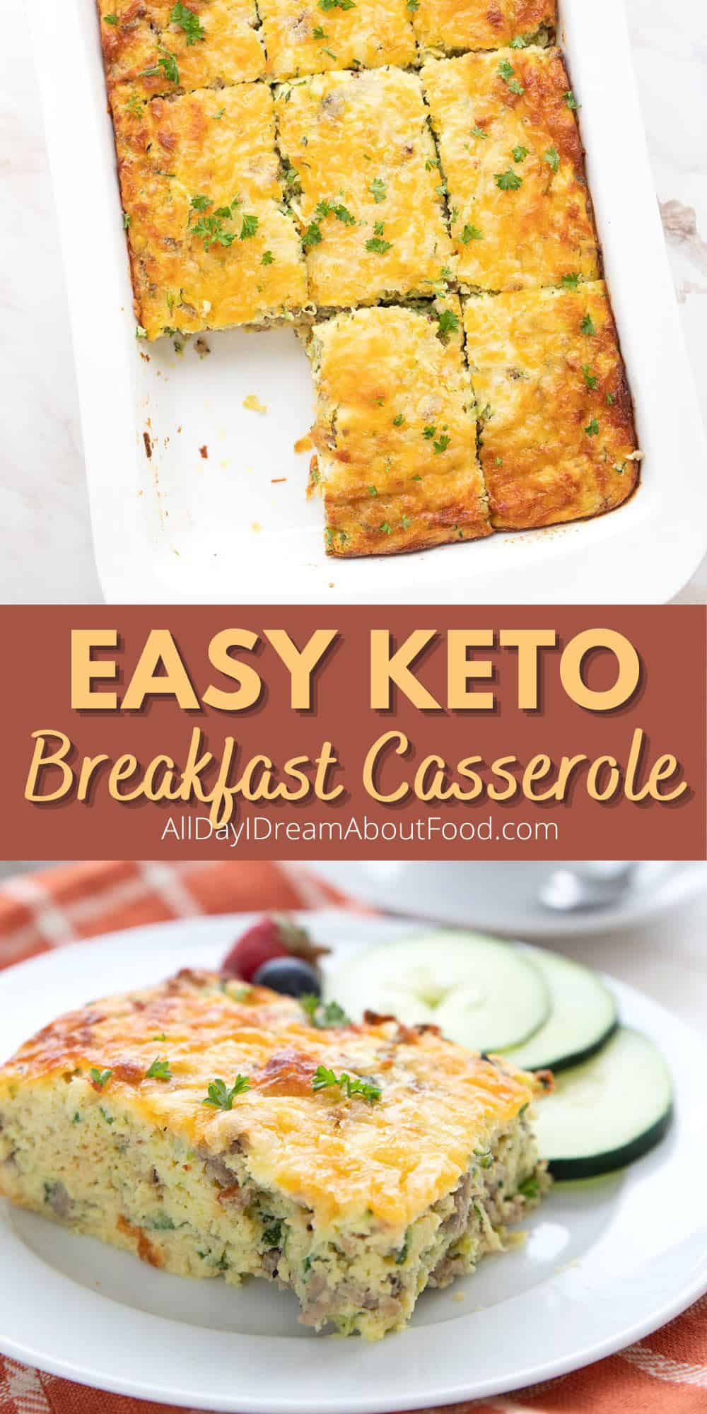 Keto Zucchini Breakfast Casserole - All Day I Dream About Food