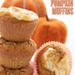 Titled Pinterest image for Keto Pumpkin Muffins