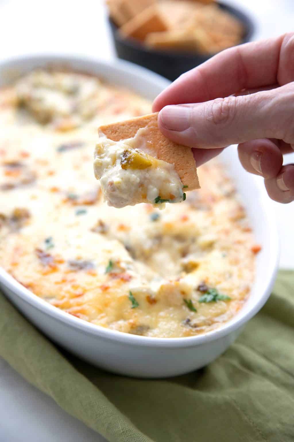 Cheesy Green Chili Dip All Day I Dream About Food