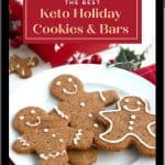 Keto Cookies Ebook cover in an iPad frame.