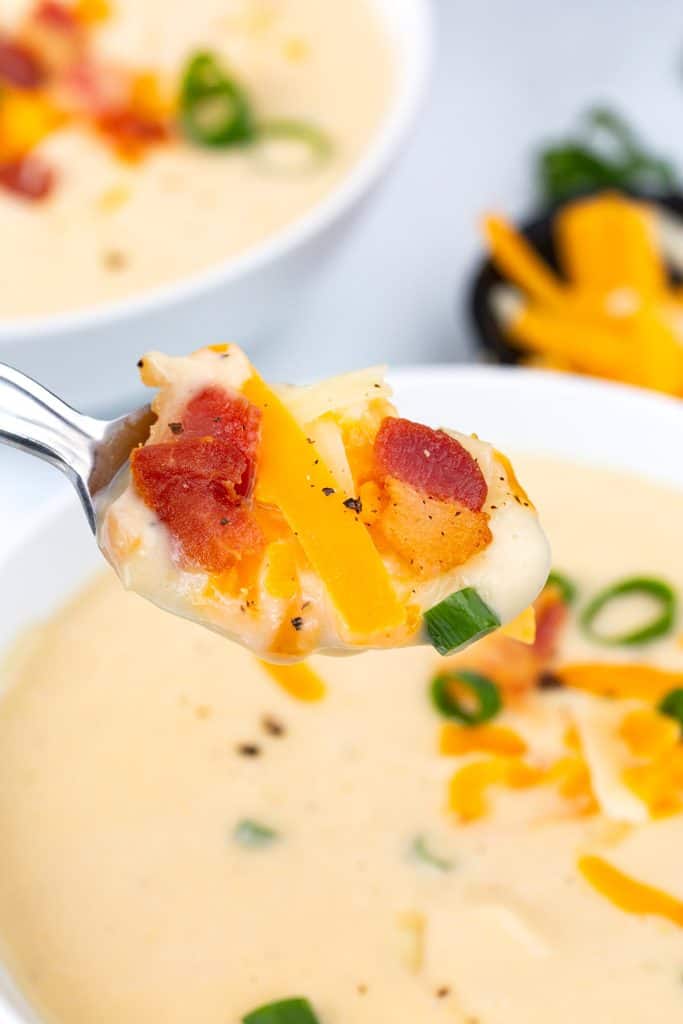 Instant Pot Cauliflower Soup - All Day I Dream About Food