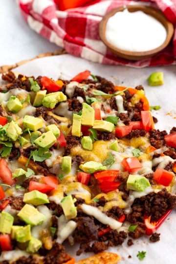 Mini Pepper Keto Nachos - All Day I Dream About Food